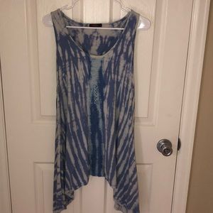 T Party sz M blue tie dye tunic!